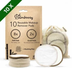 Flash-uitverkoop β¨ Bamboozy Wasbare Wattenschijfjes 10 Bamboe Wattenschijfjes - Herbruikbare Wattenschijfjes - Make Up Pads Zoogcompressen Zero Waste βοΈ