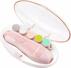Kopen 🛒 WVspecials Elektrische Baby NagelKnipper Blauw & Handige Opberg Doos - Elektrische Baby Nagelschaartje - Baby Nageltrimmer - Baby Nagelset - Baby Nagelvijl - Veilig En Zacht - Elektrische Baby Nagelknipper - Ultra Stil (slapend Knippen) - Roze 🔥
