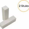 Begroting ✨ Merkloos 2x Nagelblok, Wit 😀 2 Begroting ✨ Merkloos 2x Nagelblok, Wit 😀 -Beauty Winkel 550x527 4