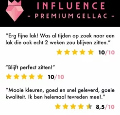 Gloednieuw 🧨 Influence - Premium Gellac #TOPCOAT - Influence Gellac - No Wipe Topcoat - Topcoat Gellak UV - UV Gellak - Gel Nagellak - Gellac - Kado Vrouw - Sinterklaascadeau - Sinterklaas Kado - Kerstcadeau - Kerst Cadeau - 10 Ml 🛒 -Beauty Winkel 550x527 7