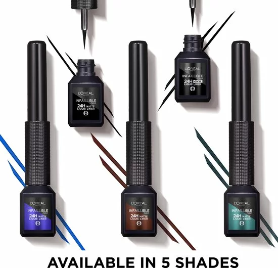 Begroting π L’Oréal Paris Matte Signature Eyeliner Van Superliner – Matte Liquid Eyeliner - Waterproof - 01 Black Signature – Zwart π 6 Begroting π L’Oréal Paris Matte Signature Eyeliner Van Superliner – Matte Liquid Eyeliner - Waterproof - 01 Black Signature – Zwart π - Afbeelding 4