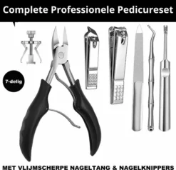 Beste deal 💯 Enjoy Living Professionele Pedicureset Met Vlijmscherpe Nageltang | Teennagelknipper & Nagelknippers - Voor Ingegroeide Teennagels| Harde & Dikke Nagels - Kalknagel - Nagelset Professioneel - Manicure Set 🔥