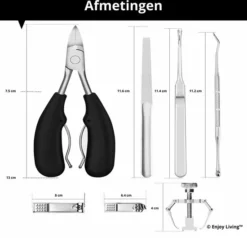 Beste deal 💯 Enjoy Living Professionele Pedicureset Met Vlijmscherpe Nageltang | Teennagelknipper & Nagelknippers - Voor Ingegroeide Teennagels| Harde & Dikke Nagels - Kalknagel - Nagelset Professioneel - Manicure Set 🔥 22 Beste deal 💯 Enjoy Living Professionele Pedicureset Met Vlijmscherpe Nageltang | Teennagelknipper & Nagelknippers - Voor Ingegroeide Teennagels| Harde & Dikke Nagels - Kalknagel - Nagelset Professioneel - Manicure Set 🔥 -Beauty Winkel 550x531 6