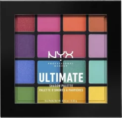 Beste Pirce ❤️ NYX Professional Makeup Ultimate Shadow Palette - Brights USP04 - Oogschaduw Palet - 13,3 Gr 😉