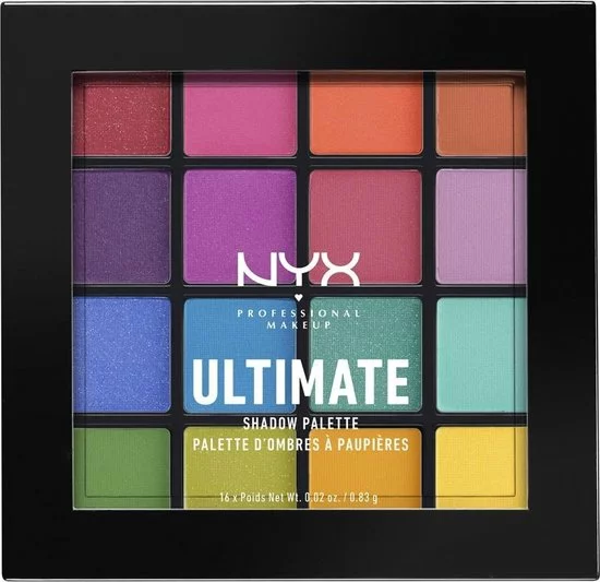 Beste Pirce โค๏ธ NYX Professional Makeup Ultimate Shadow Palette - Brights USP04 - Oogschaduw Palet - 13,3 Gr ๐ 3 Beste Pirce โค๏ธ NYX Professional Makeup Ultimate Shadow Palette - Brights USP04 - Oogschaduw Palet - 13,3 Gr ๐