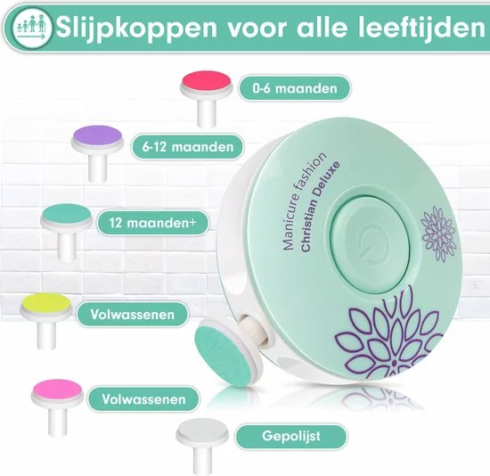 Goedkoop 🔥 Christian Deluxe - Baby Nagelknipper Groen - Baby Manicureset - Baby Verzorgingsset - Baby Nagelvijl - Baby Nagelschaartje - Baby Nagelset - Elektrisch ⌛ 9 Goedkoop 🔥 Christian Deluxe - Baby Nagelknipper Groen - Baby Manicureset - Baby Verzorgingsset - Baby Nagelvijl - Baby Nagelschaartje - Baby Nagelset - Elektrisch ⌛ - Afbeelding 7