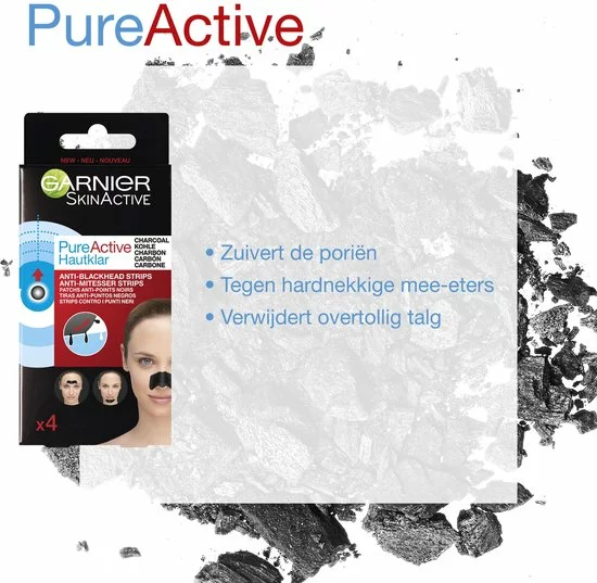 Korting π Garnier Skinactive Face SkinActive PureActive Nose Strips Charcoal - 2 X 4 Stuks - Voordeelverpakking π 7 Korting π Garnier Skinactive Face SkinActive PureActive Nose Strips Charcoal - 2 X 4 Stuks - Voordeelverpakking π - Afbeelding 5