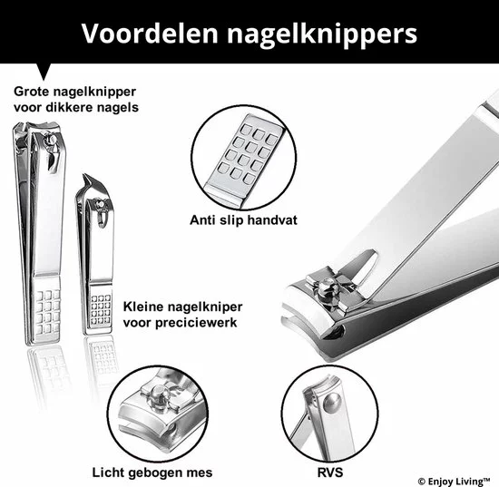 Beste deal 💯 Enjoy Living Professionele Pedicureset Met Vlijmscherpe Nageltang | Teennagelknipper & Nagelknippers - Voor Ingegroeide Teennagels| Harde & Dikke Nagels - Kalknagel - Nagelset Professioneel - Manicure Set 🔥 14 Beste deal 💯 Enjoy Living Professionele Pedicureset Met Vlijmscherpe Nageltang | Teennagelknipper & Nagelknippers - Voor Ingegroeide Teennagels| Harde & Dikke Nagels - Kalknagel - Nagelset Professioneel - Manicure Set 🔥 - Afbeelding 12