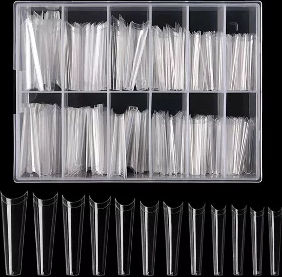 Hete verkoop ✨ Royala Gel Flex 240x Nageltips In Tipbox - Transparant Long Coffin Half Cover C Curve - Kunstnagel Set - Nail Tips -French Nail Art Acryl Nagels & Gelnagels - Premium Quality Line ⭐ 5 Hete verkoop ✨ Royala Gel Flex 240x Nageltips In Tipbox - Transparant Long Coffin Half Cover C Curve - Kunstnagel Set - Nail Tips -French Nail Art Acryl Nagels & Gelnagels - Premium Quality Line ⭐ - Afbeelding 3