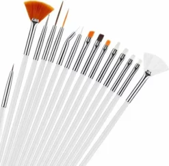 Coupon 🧨 Evvie 20-delige Nailart Penselen Set In Etui - Zwart 😍 -Beauty Winkel 550x539 4