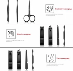 Top 10 😉 XYZ Goods - Manicure En Pedicure Set - 7 Delige-set Inclusief Nagelknipper In Nette Lederen Opberg Etui ✨ -Beauty Winkel 550x541 10