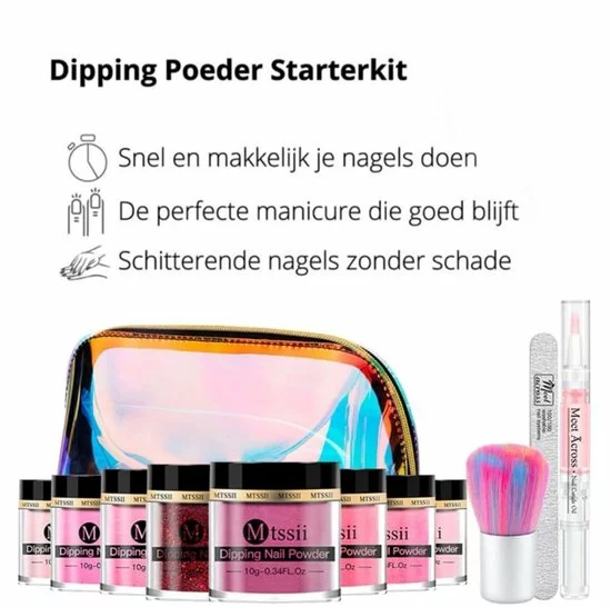Beste Pirce 🔥 Dipping Powder Starter Kit - 8 Kleuren - Roze - Dip Poeder - Acryl Nagels - Dip Nagels - Meest Complete Starterspakket - Nagel Poeder - MTSSII - 😍 10 Beste Pirce 🔥 Dipping Powder Starter Kit - 8 Kleuren - Roze - Dip Poeder - Acryl Nagels - Dip Nagels - Meest Complete Starterspakket - Nagel Poeder - MTSSII - 😍 - Afbeelding 8