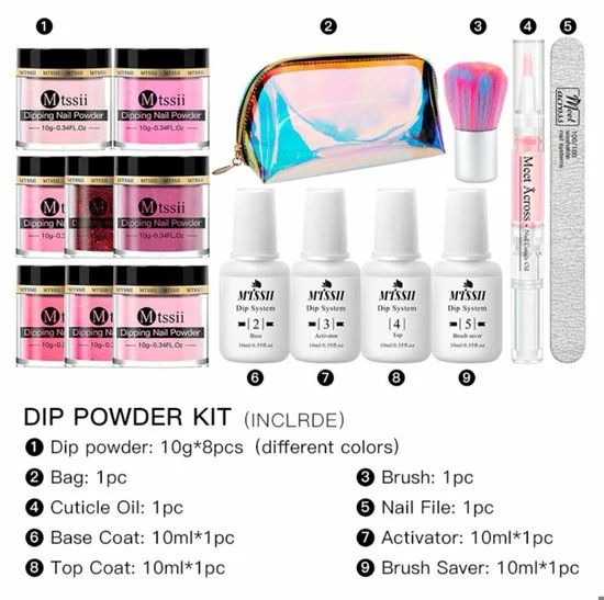 Beste Pirce 🔥 Dipping Powder Starter Kit - 8 Kleuren - Roze - Dip Poeder - Acryl Nagels - Dip Nagels - Meest Complete Starterspakket - Nagel Poeder - MTSSII - 😍 8 Beste Pirce 🔥 Dipping Powder Starter Kit - 8 Kleuren - Roze - Dip Poeder - Acryl Nagels - Dip Nagels - Meest Complete Starterspakket - Nagel Poeder - MTSSII - 😍 - Afbeelding 6
