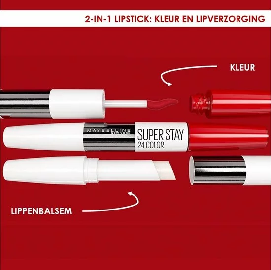 Groothandel 👍 Maybelline Superstay 24H Lippenstift - 510 Red Passion 🎉 13 Groothandel 👍 Maybelline Superstay 24H Lippenstift - 510 Red Passion 🎉 - Afbeelding 11