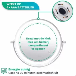 Promo ✔️ Personal Care Make Up Spiegel Met Led Verlichting - 5X Vergroting - Wandspiegel Rond - Scheerspiegel Wandmodel - Badkamer - Douche - Chroom 🔔 29 Promo ✔️ Personal Care Make Up Spiegel Met Led Verlichting - 5X Vergroting - Wandspiegel Rond - Scheerspiegel Wandmodel - Badkamer - Douche - Chroom 🔔 -Beauty Winkel 550x550 102