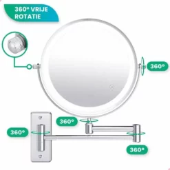 Promo ✔️ Personal Care Make Up Spiegel Met Led Verlichting - 5X Vergroting - Wandspiegel Rond - Scheerspiegel Wandmodel - Badkamer - Douche - Chroom 🔔 31 Promo ✔️ Personal Care Make Up Spiegel Met Led Verlichting - 5X Vergroting - Wandspiegel Rond - Scheerspiegel Wandmodel - Badkamer - Douche - Chroom 🔔 -Beauty Winkel 550x550 104