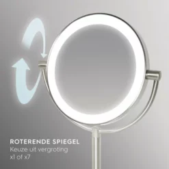 Hete verkoop 😍 HoMedics MIR8150 Dubbelzijdige Make Up Spiegel Met Verlichting - Vrijstaand - 7x Vergroting - Spiegel Met Ringverlichting 🤩 16 Hete verkoop 😍 HoMedics MIR8150 Dubbelzijdige Make Up Spiegel Met Verlichting - Vrijstaand - 7x Vergroting - Spiegel Met Ringverlichting 🤩 -Beauty Winkel 550x550 1091