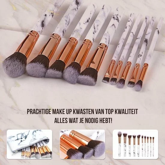 Promo ✔️ BeauRose Luxe Make Up Kwasten Set - Make Up Brush - Oogschaduw Beauty - Foundation Kwast - Poederkwast - Brush - Make Up - Cosmetica - Kwasten Set Make Up Etui - Make Up Penselen Set Make Up Set ✔️ 13 Promo ✔️ BeauRose Luxe Make Up Kwasten Set - Make Up Brush - Oogschaduw Beauty - Foundation Kwast - Poederkwast - Brush - Make Up - Cosmetica - Kwasten Set Make Up Etui - Make Up Penselen Set Make Up Set ✔️ - Afbeelding 11