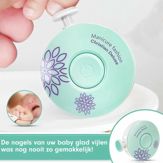 Goedkoop 🔥 Christian Deluxe - Baby Nagelknipper Groen - Baby Manicureset - Baby Verzorgingsset - Baby Nagelvijl - Baby Nagelschaartje - Baby Nagelset - Elektrisch ⌛ 4 Goedkoop 🔥 Christian Deluxe - Baby Nagelknipper Groen - Baby Manicureset - Baby Verzorgingsset - Baby Nagelvijl - Baby Nagelschaartje - Baby Nagelset - Elektrisch ⌛ - Afbeelding 2