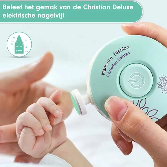 Goedkoop 🔥 Christian Deluxe - Baby Nagelknipper Groen - Baby Manicureset - Baby Verzorgingsset - Baby Nagelvijl - Baby Nagelschaartje - Baby Nagelset - Elektrisch ⌛ 5 Goedkoop 🔥 Christian Deluxe - Baby Nagelknipper Groen - Baby Manicureset - Baby Verzorgingsset - Baby Nagelvijl - Baby Nagelschaartje - Baby Nagelset - Elektrisch ⌛ - Afbeelding 3