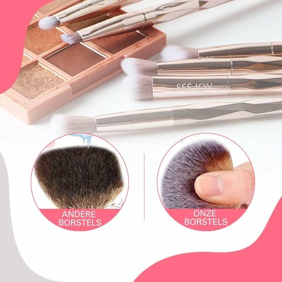 Aanbiedingen β BeauRose Make Up Kwasten Set - Make Up Brush - Oogschaduw - Foundation Kwast - Poeder Kwast - Brush - Make Up - Cosmetica - Kwasten Set Make Up Tasje - 12 Stuks π 8 Aanbiedingen β BeauRose Make Up Kwasten Set - Make Up Brush - Oogschaduw - Foundation Kwast - Poeder Kwast - Brush - Make Up - Cosmetica - Kwasten Set Make Up Tasje - 12 Stuks π - Afbeelding 6