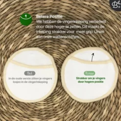 Kopen ⭐ Bamboozy 16 Herbruikbare Wattenschijfjes + Bamboe Houder - 12x Dagelijks 4x Scrub 4 Laags - Wasbare Wattenschijfjes Makeup Pads Zero Waste 🌟 -Beauty Winkel 550x550 210