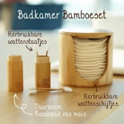 Kopen ⭐ Bamboozy 16 Herbruikbare Wattenschijfjes + Bamboe Houder - 12x Dagelijks 4x Scrub 4 Laags - Wasbare Wattenschijfjes Makeup Pads Zero Waste 🌟 -Beauty Winkel 550x550 214