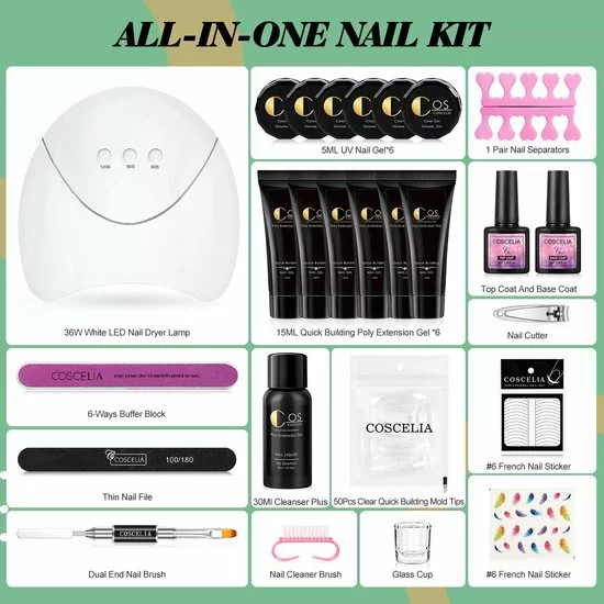 Hete verkoop π Royala Polygel Kit POG1 – Poly Gellak Starterspakket - 6 Polygel Kleuren + 6 Kleuren UV Gel - 12 Kleuren Polygel Pakket - Incl. 36W LED UV Nagellamp - Polygel Nagels - LED UV Nagel Lamp - Polygel Nagels Starterspakket - Poly Acryl Nagels - Nail Art π€© 23 Hete verkoop π Royala Polygel Kit POG1 – Poly Gellak Starterspakket - 6 Polygel Kleuren + 6 Kleuren UV Gel - 12 Kleuren Polygel Pakket - Incl. 36W LED UV Nagellamp - Polygel Nagels - LED UV Nagel Lamp - Polygel Nagels Starterspakket - Poly Acryl Nagels - Nail Art π€© - Afbeelding 21