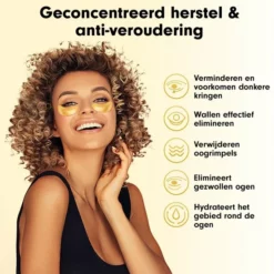 Goedkoop 🔔 Collageen Oogmasker Luxovita - Wallen Wegwerken/Donkere Kringen/Rimpels - Hydraterend - 24k Goud Oog Masker - Eye Pads - Gel Oogmaskers - 60 Stuks 😉 -Beauty Winkel 550x550 262