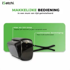 Goedkoop 👍 ISetchi Frisse Autoparfum - Autogeur - Met 4 Verschillende Geuren Compact Formaat & Navulbaar - Metaal Ontwerp - Parfum Voor Luchtrooster Ventilatierooster -Auto Luchtje - Car Perfume ✔️ -Beauty Winkel 550x550 30