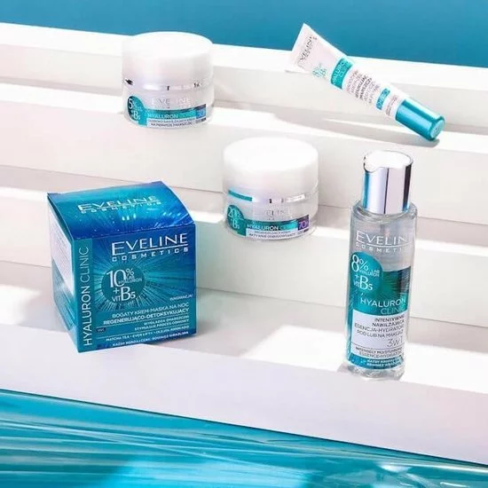 Uitgang 𧨠Eveline Cosmetics Hyaluron Clinic Deeply Moisturizing Cream Day & Night 30+ 50ml. π 5 Uitgang 𧨠Eveline Cosmetics Hyaluron Clinic Deeply Moisturizing Cream Day & Night 30+ 50ml. π - Afbeelding 3