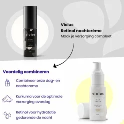 Promo ⌛ Vicius® - Nachtcrème Voor Vrouwen - Retinol - Anti Rimpel Crème - Hydraterende Gezichtscrème - 50ml 😀 -Beauty Winkel 550x550 362