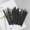Gloednieuw ⌛ Merkloos Professionele Make-up Kwasten - Kwastenset - Zwart - 20 Stuks 💯