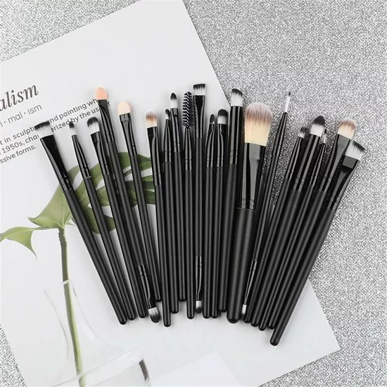 Gloednieuw β Merkloos Professionele Make-up Kwasten - Kwastenset - Zwart - 20 Stuks π― 3 Gloednieuw β Merkloos Professionele Make-up Kwasten - Kwastenset - Zwart - 20 Stuks π―