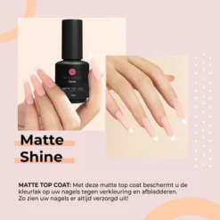 Groothandel 👏 Allures Gellak - Matte Top 🧥 Coat - Nagellak - Gellak Starterspakket - Nagels - Gellak Set - 15 ML 😍 -Beauty Winkel 550x550 479