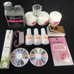 Beste deal 🎁 Royala Acryl Nagels Start Pakket | Monomeer Acryl Liquid | 500 French Tips | Acryl Poeder | Acryl Penselen | Nail Art 😀 -Beauty Winkel 550x550 530