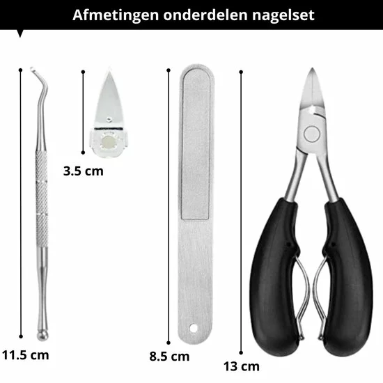 Groothandel 👍 Enjoy Living Vlijmscherpe Nageltang Met Gebogen Bek - Voor Knippen Harde / Dikke & Ingegroeide Teennagels - Teennagelknipper - Teennagelschaar - 4-delige Manicureset Professioneel - Manicure Set - Pedicureset 🤩 11 Groothandel 👍 Enjoy Living Vlijmscherpe Nageltang Met Gebogen Bek - Voor Knippen Harde / Dikke & Ingegroeide Teennagels - Teennagelknipper - Teennagelschaar - 4-delige Manicureset Professioneel - Manicure Set - Pedicureset 🤩 - Afbeelding 9