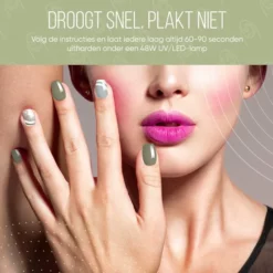 Promo ✨ Lovae Cosmetics Gellak - 6-delige Set - Gel Nagellak - Coral Green - Gellac - 8ML 🥰 -Beauty Winkel 550x550 633