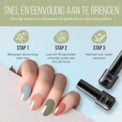 Promo ✨ Lovae Cosmetics Gellak - 6-delige Set - Gel Nagellak - Coral Green - Gellac - 8ML 🥰 -Beauty Winkel 550x550 634