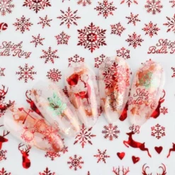 Top 10 🥰 Full Beauty "Nieuwjaar Of Kerst Nagelstickers "Twee Vel 180 Nagel Stickers .Christmas Nail Stickers ,Nagellak,Plaknagels, Xmas Nail Art Stickers 🔔 -Beauty Winkel 550x550 637