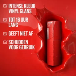 Beste Verkoop 😉 Maybelline New York - SuperStay Vinyl Ink 💄 Lipstick - 50 Wicked - Rood - Langhoudende Lippenstift - 4,2 Ml ⭐ -Beauty Winkel 550x550 678