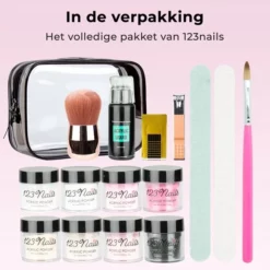 Uitgang 🎉 123nails Acrylnagels Starterspakket - Complete Set Beginners - Professionele Kunstnagels - 8 Verschillende Kleuren Acryl Poeder - Acryl Nagels 🔔 -Beauty Winkel 550x550 710