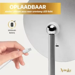 Begroting 🧨 Xclusive-lifestyle Luxe Make-Up Spiegel Met LED Verlichting - Oplaadbaar - 3 Lichtkleuren - Dimbaar - Scheerspiegel - Afneembaar 10x Vergrotings Spiegeltje - 360 Verstelbaar 🌟 -Beauty Winkel 550x550 753