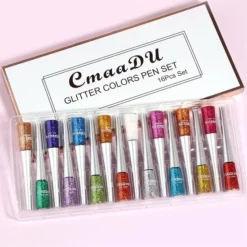 Korting 🥰 CmaaDU Eyeliner Glitter Eyeliner Make-up Set 16 Verschillende Kleuren Droogt Snel Op Geschenkset 👍 -Beauty Winkel 550x550 864