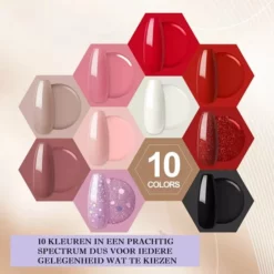 Begroting ❤️ Royala D6 Gellak - Gellak Starterspakket 10 Kleuren - Gellak - Gellak Set - UV LED Lamp 36W - Manicure - Nagellak - Nail Art - 10 Kleuren Gel Polish - Nagellakset - Gellakset 🥰 -Beauty Winkel 550x550 899