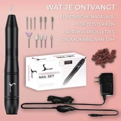 Top 10 โ Simver Elektrische Nagelfrees - 11 Nagelvijl Bitjes En 56 Schuurrolletjes - Manicure / Pedicure - Zwart - Black Friday 2022 ๐ฅฐ 15 Top 10 โ Simver Elektrische Nagelfrees - 11 Nagelvijl Bitjes En 56 Schuurrolletjes - Manicure / Pedicure - Zwart - Black Friday 2022 ๐ฅฐ -Beauty Winkel 550x550 911