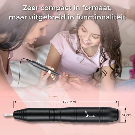 Top 10 โ Simver Elektrische Nagelfrees - 11 Nagelvijl Bitjes En 56 Schuurrolletjes - Manicure / Pedicure - Zwart - Black Friday 2022 ๐ฅฐ 12 Top 10 โ Simver Elektrische Nagelfrees - 11 Nagelvijl Bitjes En 56 Schuurrolletjes - Manicure / Pedicure - Zwart - Black Friday 2022 ๐ฅฐ - Afbeelding 10