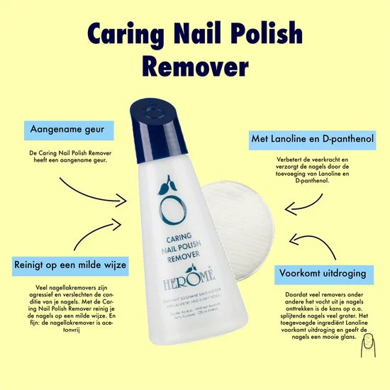 Flash-uitverkoop 💯 Herome Nagellakremover Nagellakverwijderaar - Caring Nail Polish Remover - Acetonvrij Reinigt Effectief Op Milde Wijze - 120ml. ✔️ 6 Flash-uitverkoop 💯 Herome Nagellakremover Nagellakverwijderaar - Caring Nail Polish Remover - Acetonvrij Reinigt Effectief Op Milde Wijze - 120ml. ✔️ - Afbeelding 4