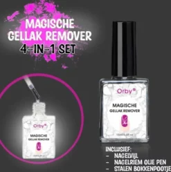 Top 10 🧨 Orby® Magische Gellak Remover Set (4-in-1) - [INCLUSIEF Bokkenpootje + Olie Pen + Nagelvijl] - Gellak Verwijderen – Nagellak Remover ⌛