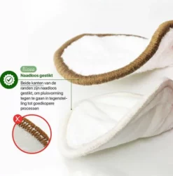 Flash-uitverkoop ✨ Bamboozy Wasbare Wattenschijfjes 10 Bamboe Wattenschijfjes - Herbruikbare Wattenschijfjes - Make Up Pads Zoogcompressen Zero Waste ✔️ -Beauty Winkel 550x558 5